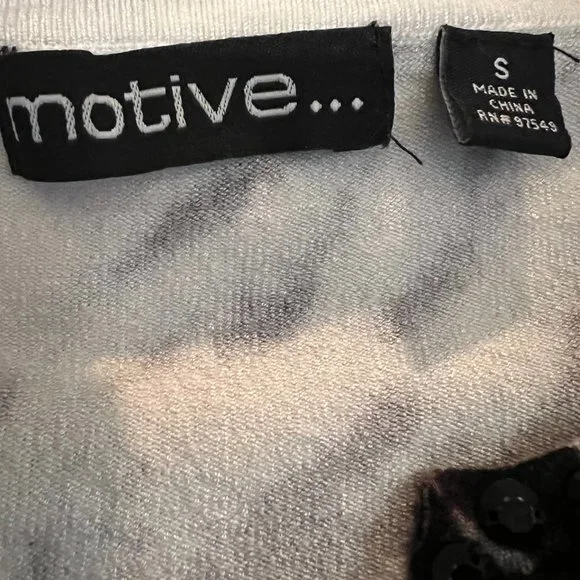 Motive-strechy sweater-zebra print-small-beaded-sequins - Picture 4 of 8